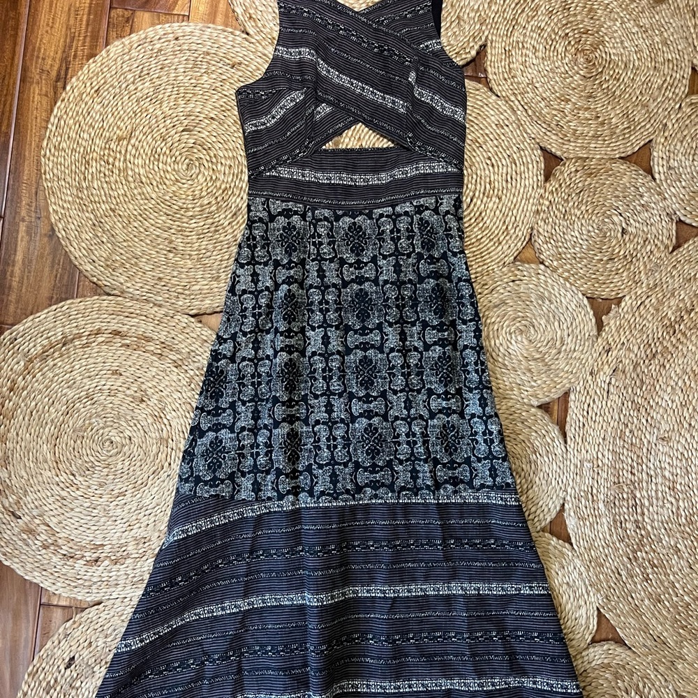 Free People Midi Dress with Cutouts